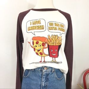 Arizona Jeans Exercise/Extra Fries Tee